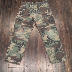 Vintage Camouflage Cargo Pants Mens 36x31 Distressed Military Work Adjustable